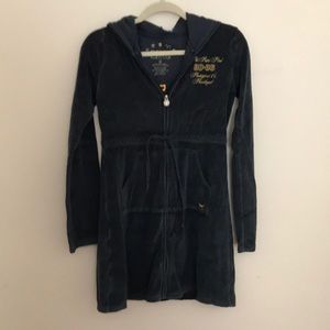 Victoria’s S/PINK terry robe dark blue M